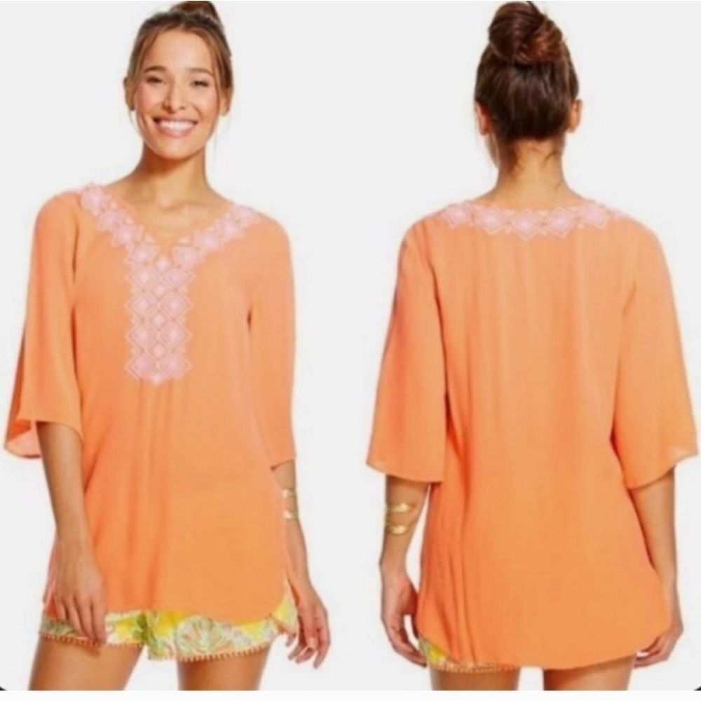 Lilly Pulitzer Target Camilla Embroidered Tunic Sz Sm